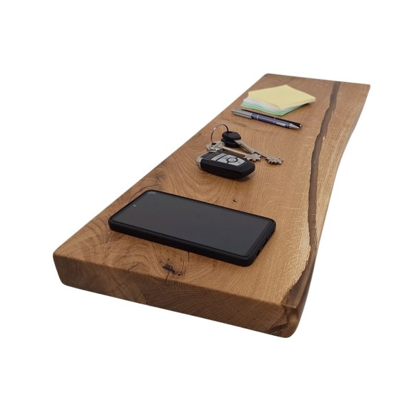 Étagère murale en chêne massif huilé – 700 mm