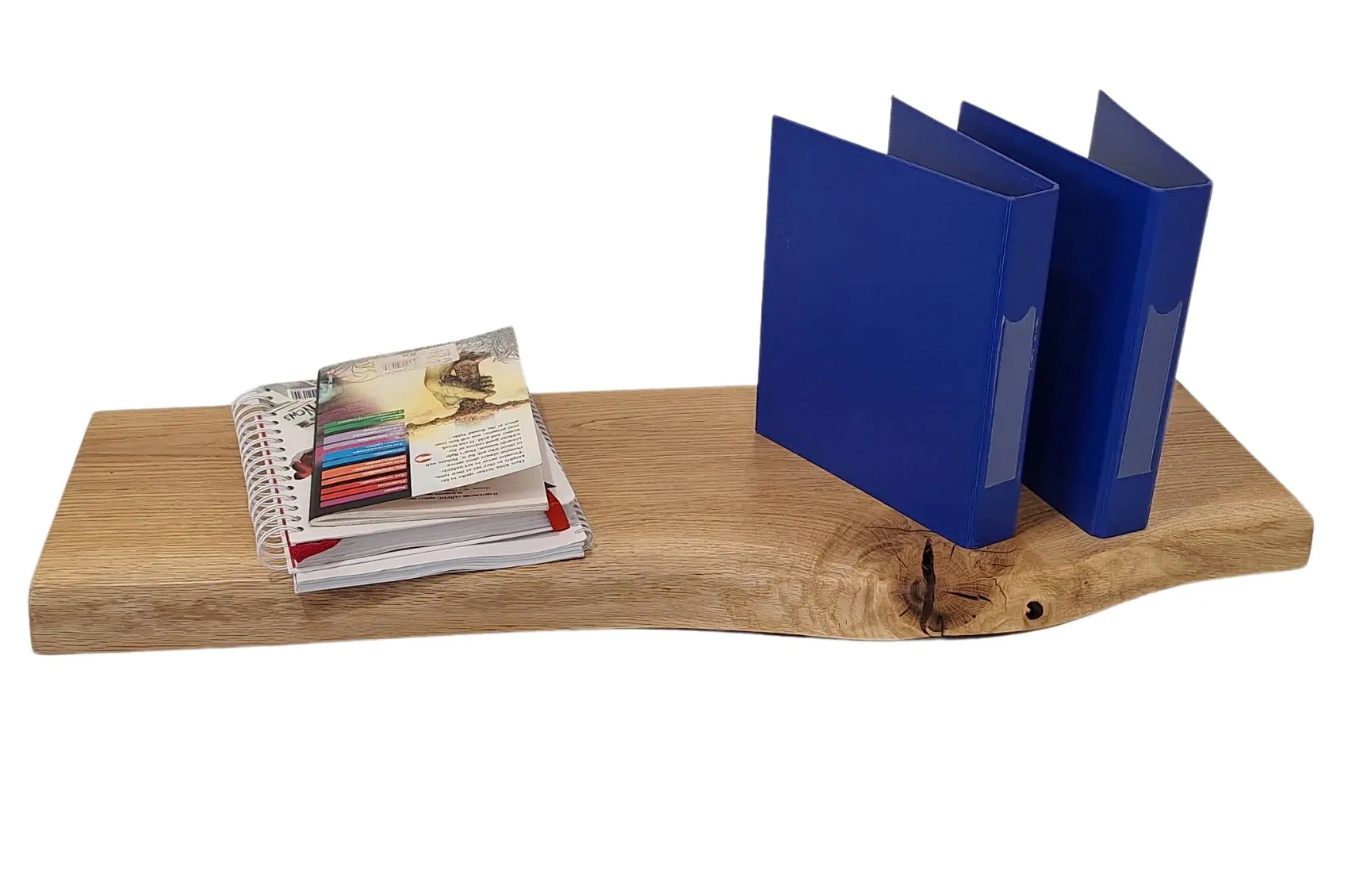 Étagère murale en chêne massif avec résine – 800 mm