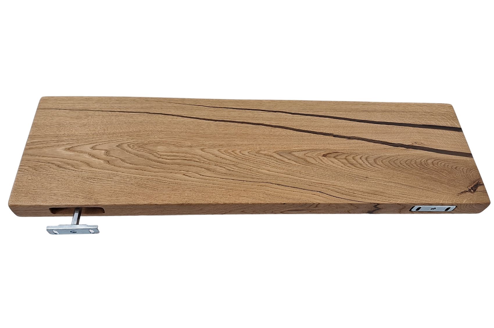 НП-800.2 11 Étagère murale en chêne massif avec résine – 800 mm