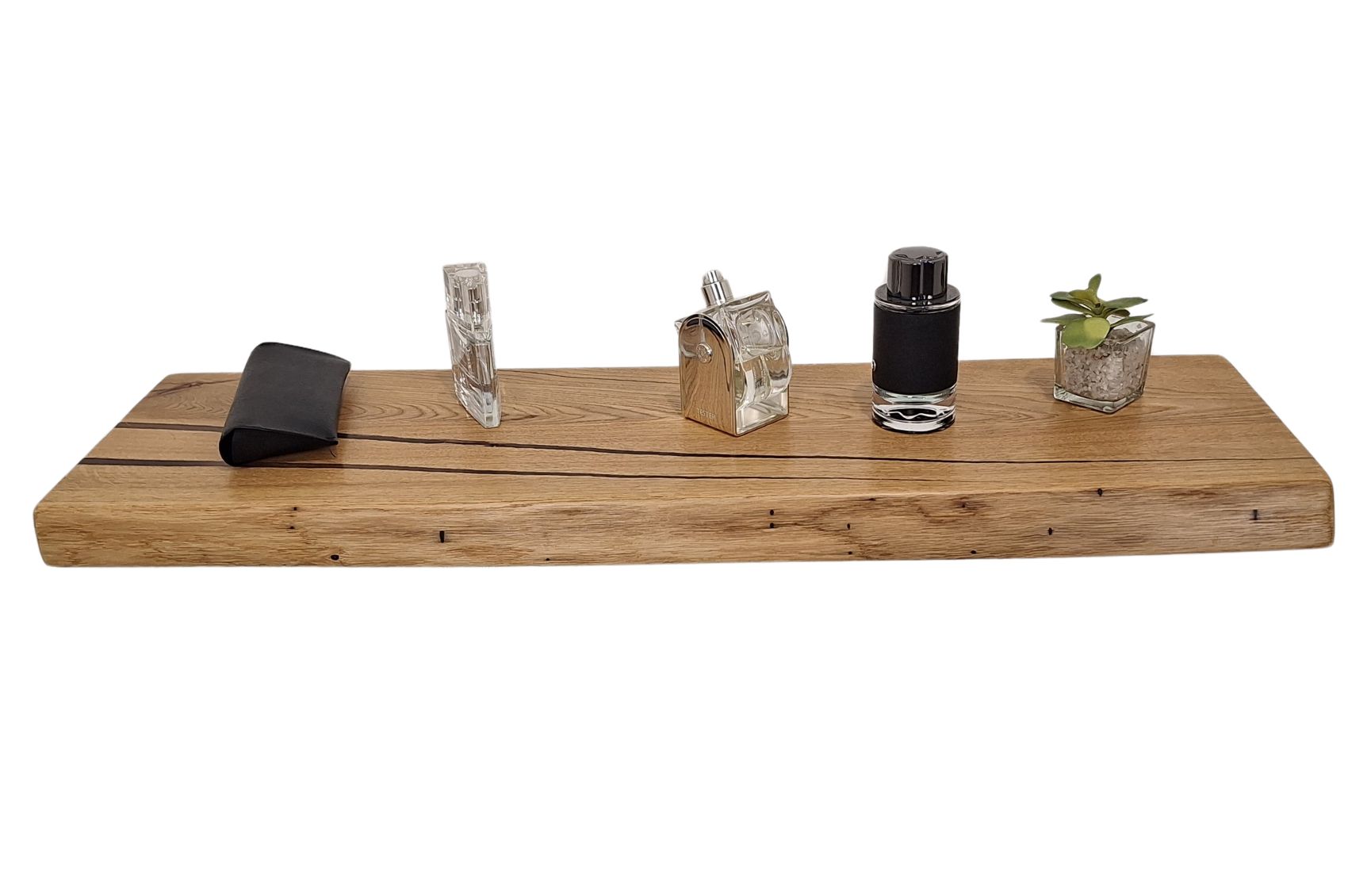 НП-800.2 17 Étagère murale en chêne massif avec résine – 800 mm