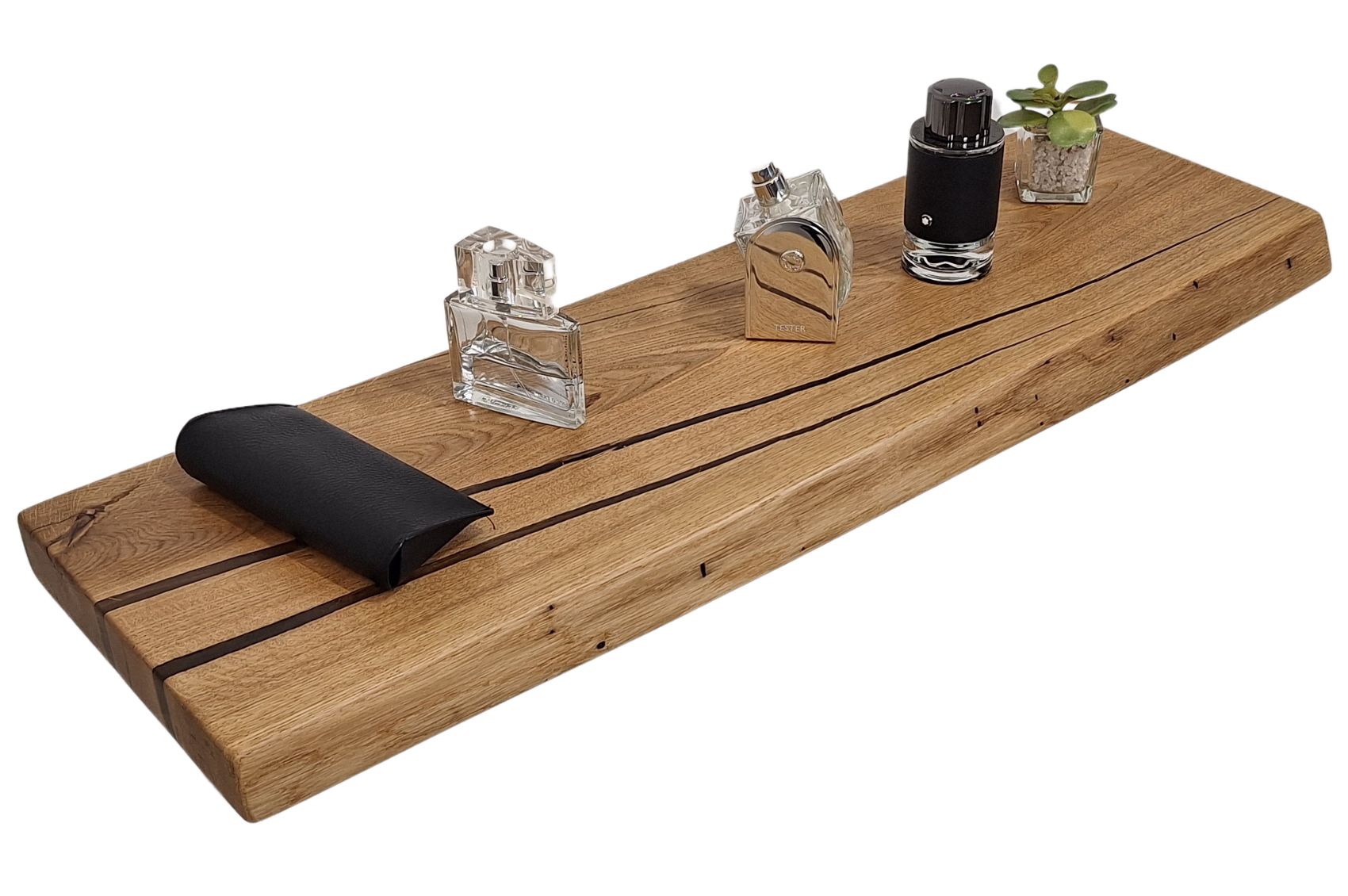 НП-800.2 19 Étagère murale en chêne massif avec résine – 800 mm