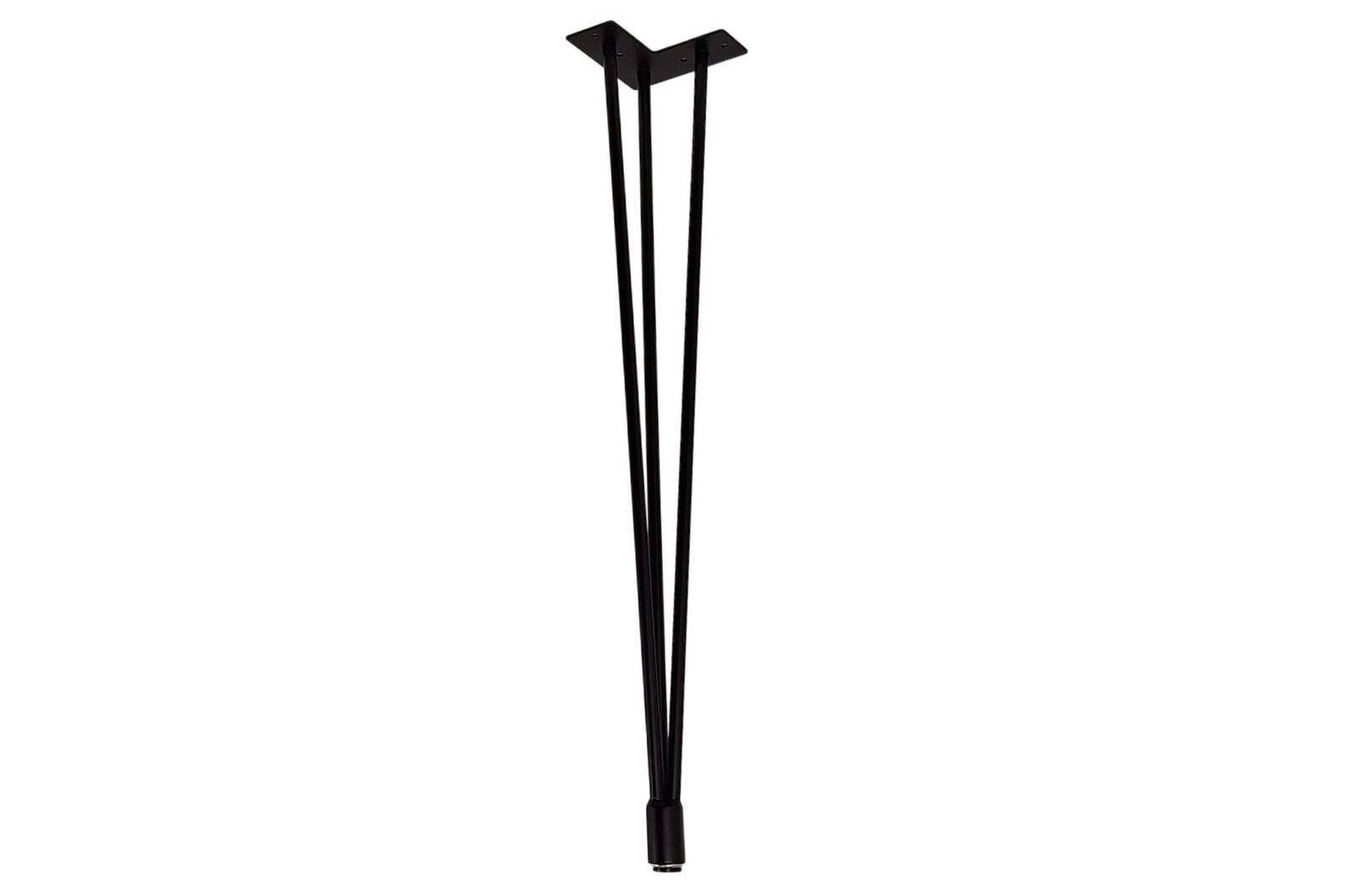 Pieds hairpin haut pour table – Style minimaliste en acier noir