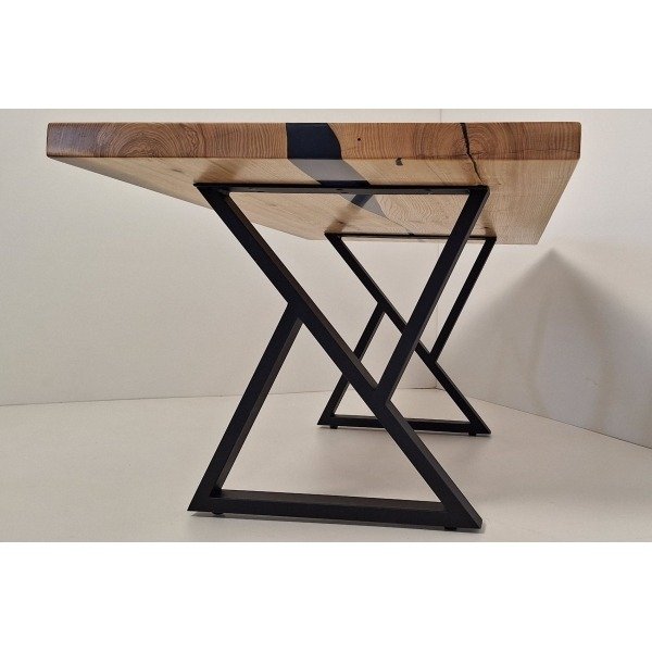 Pieds en Z pour table basse en bois massif