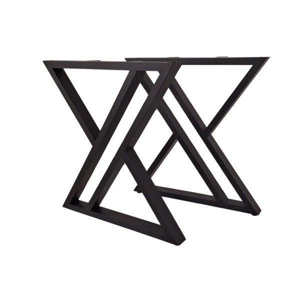 Pieds de table en métal double Y – Style industriel