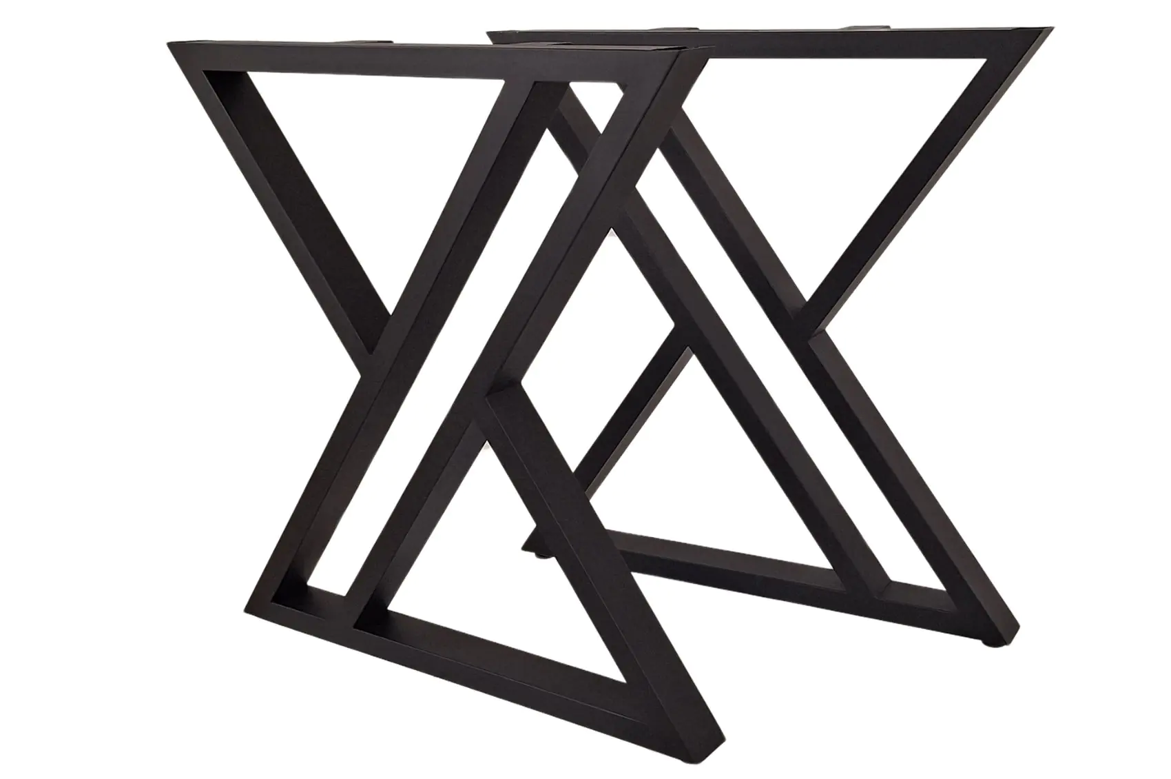 Pieds de table en métal double Y – Style industriel