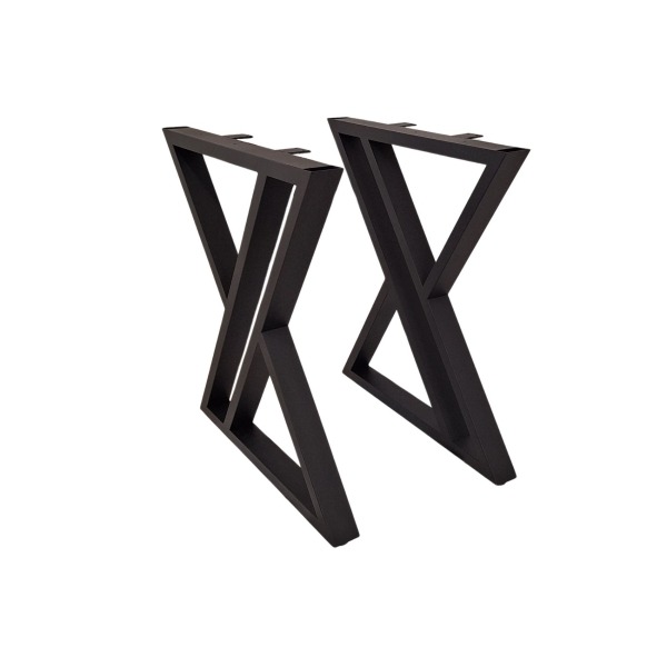Pieds de table en métal double Y – Style industriel