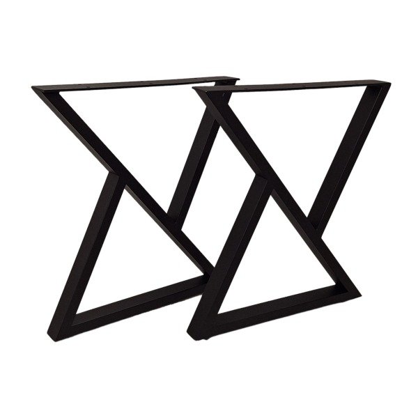 Pieds en Z pour table basse en bois massif