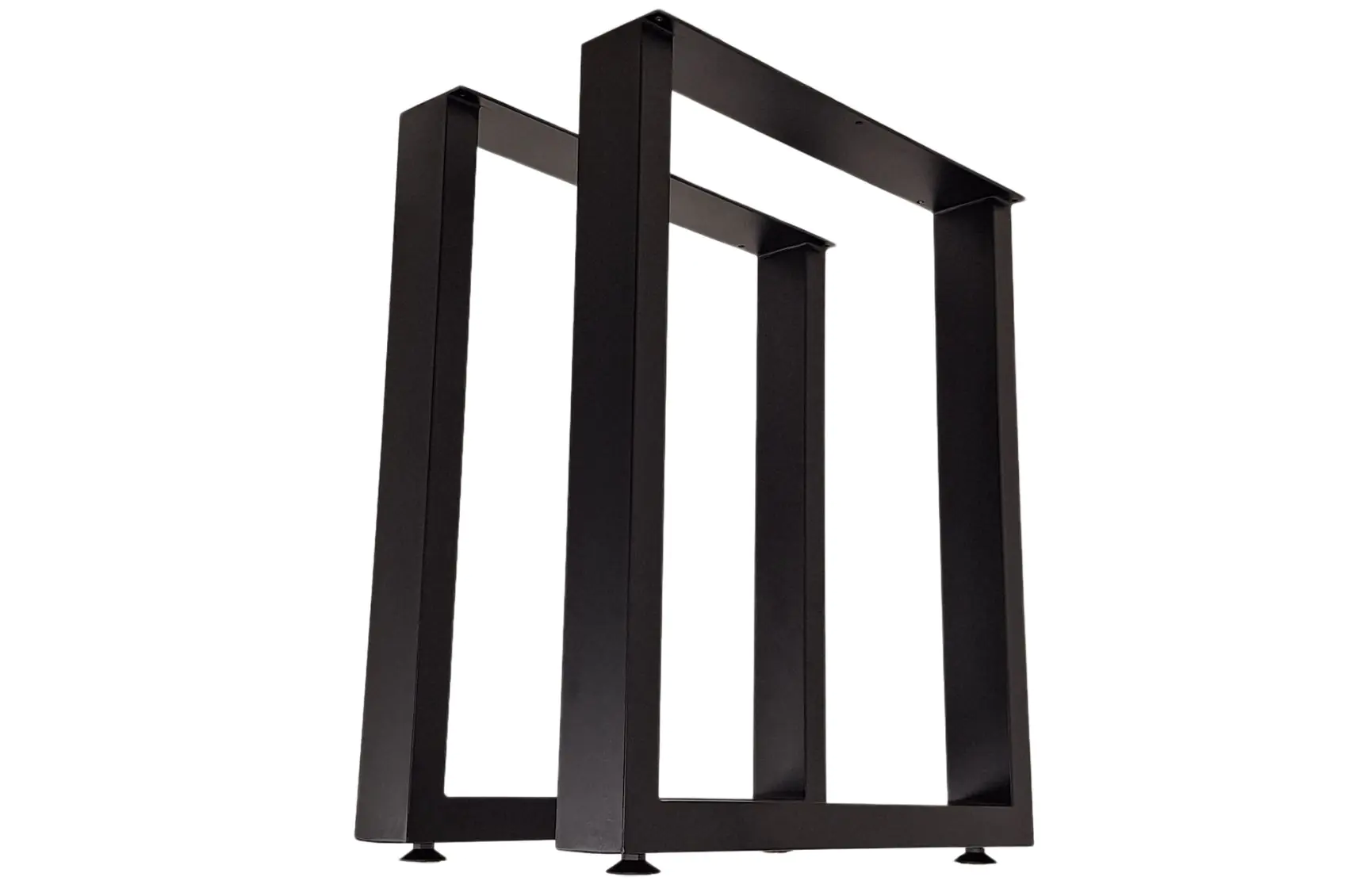 Pieds de table carrés en métal – Look moderne et robuste