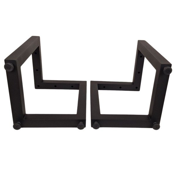 Pieds d’angle en métal pour table basse