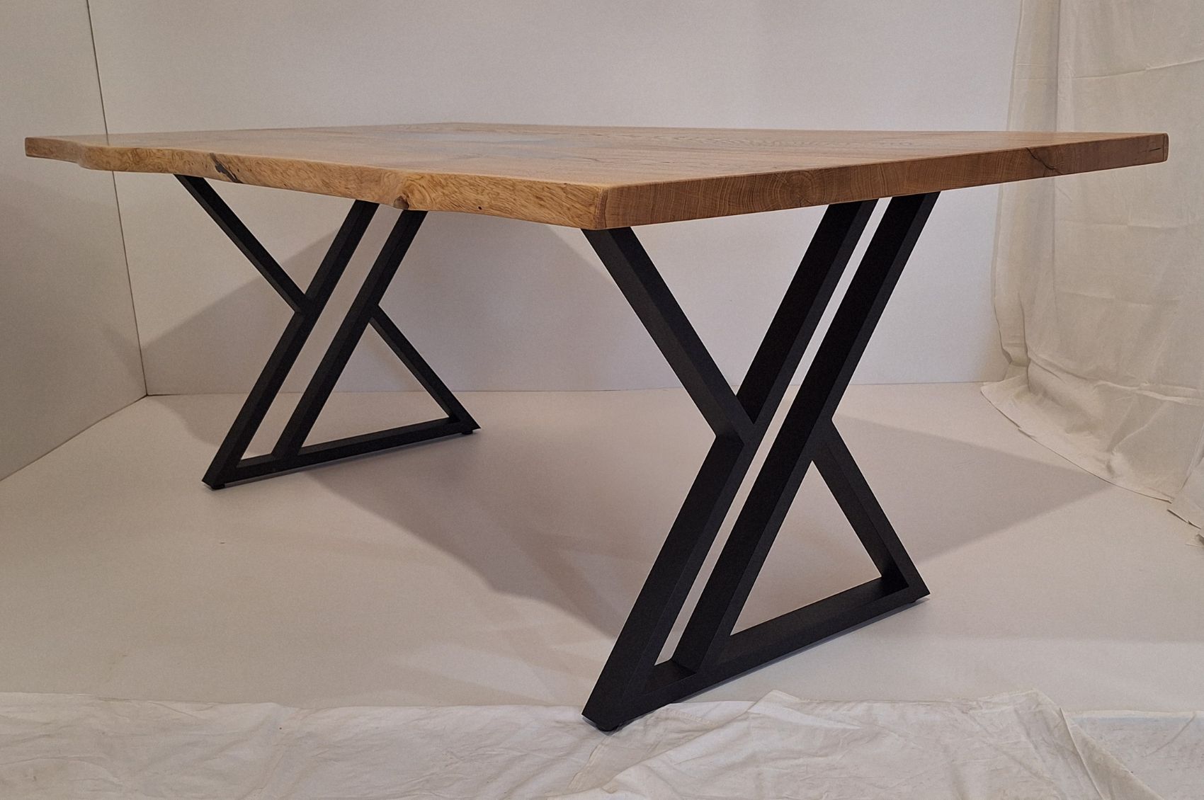 Pieds de table en métal double Y – Style industriel