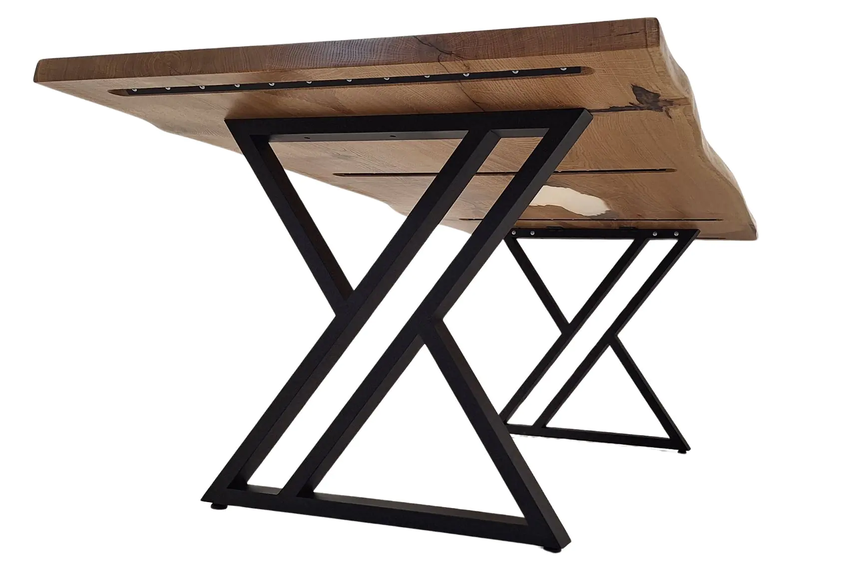 Pieds de table en métal double Y – Style industriel