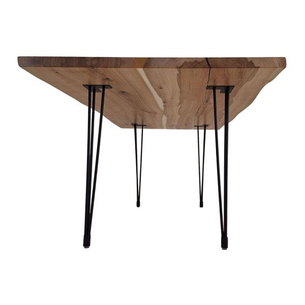 Pieds hairpin haut pour table – Style minimaliste en acier noir