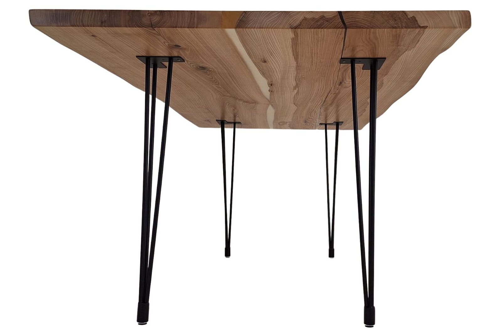 Pieds hairpin haut pour table – Style minimaliste en acier noir