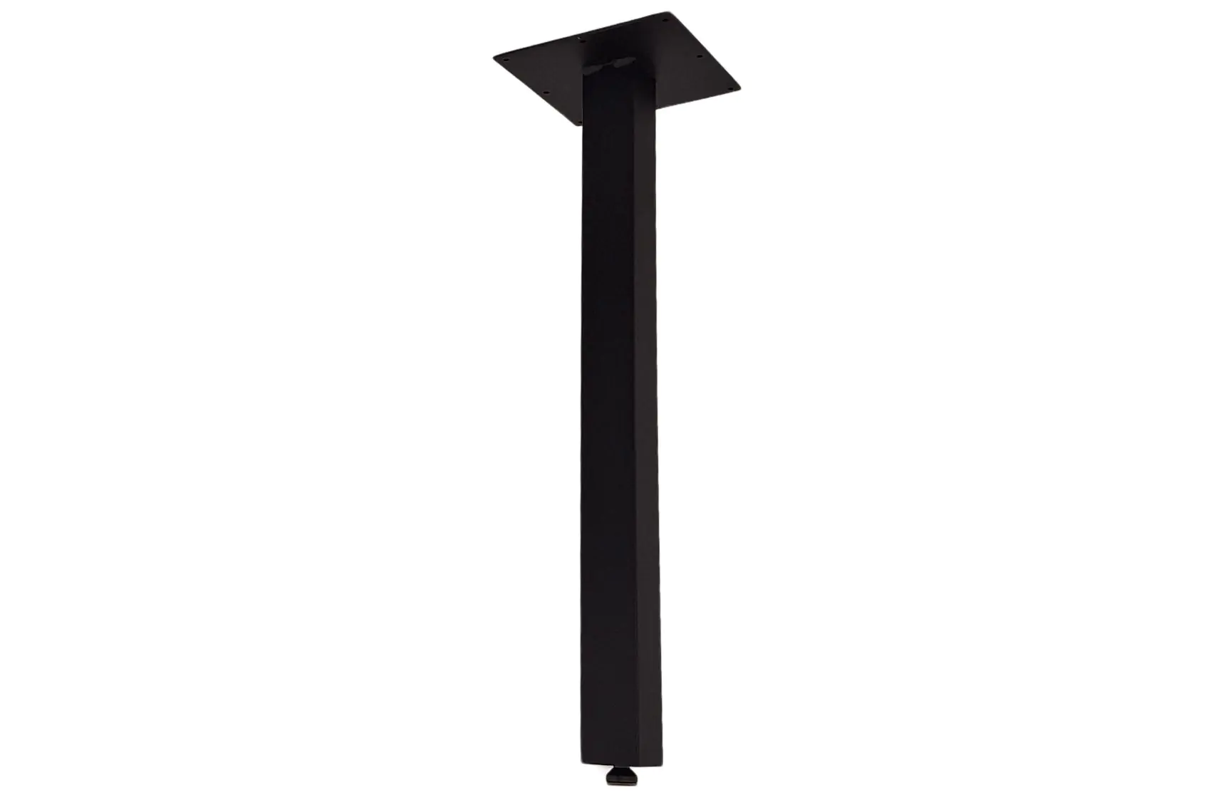 Pied de support pour bar en acier noir – Fixation au sol