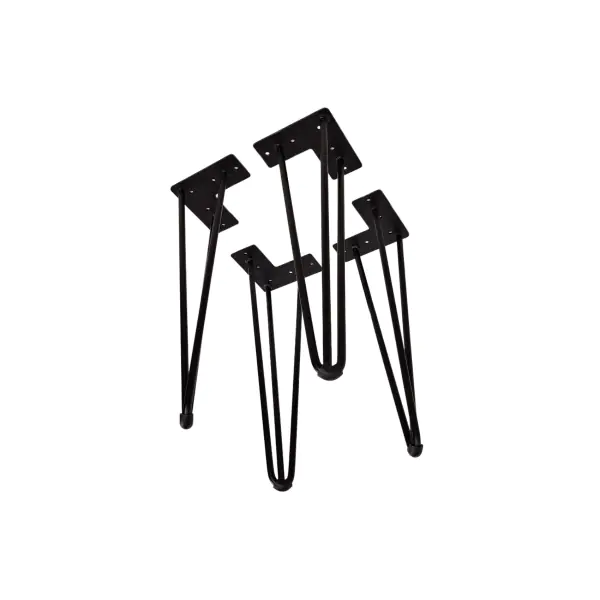 Pieds épingles noirs pour table basse – modèle 1